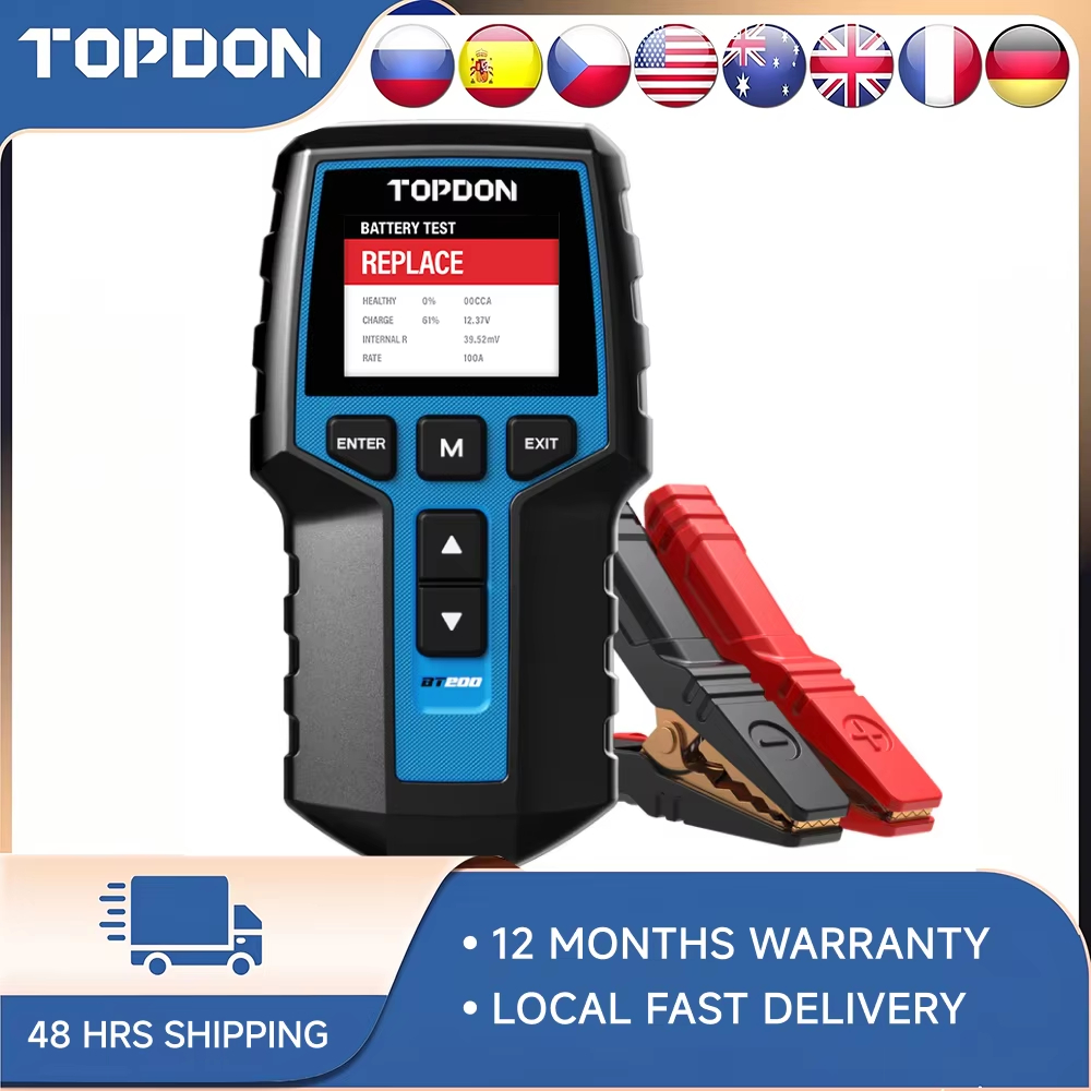 Topdon Tc001 Thermal Camera - TOPDON BT200 デジタルバッテリーアナライザー 12V 24V、自動車負荷テスター、クランキング＆充電システム診断ツール（全車種対応）