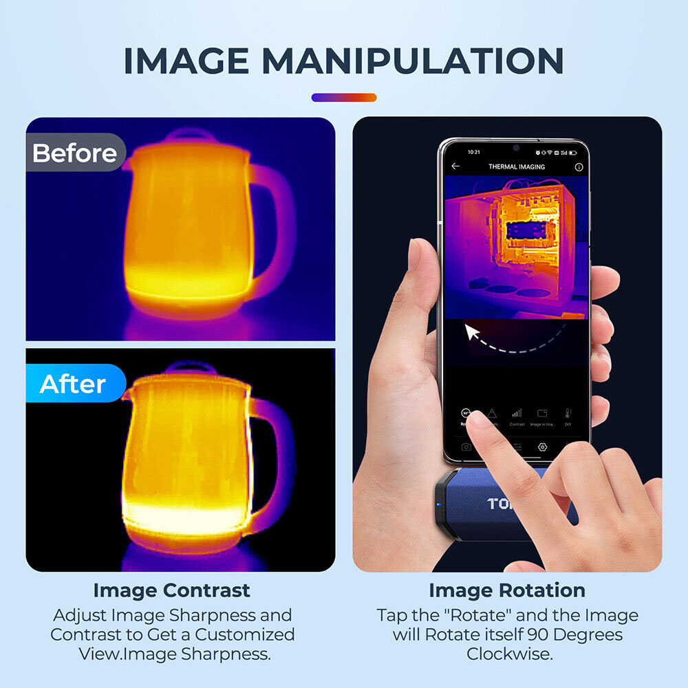 Topdon-サーマルカメラc001,画像256x192,高 - Topdon Tc001 Thermal Camera のレビューと価格