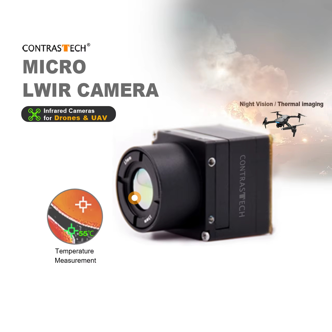 640x512 LWIR シャッターレス放射計測熱画像コア  - Thermal Module 640X512 Core のレビューと価格